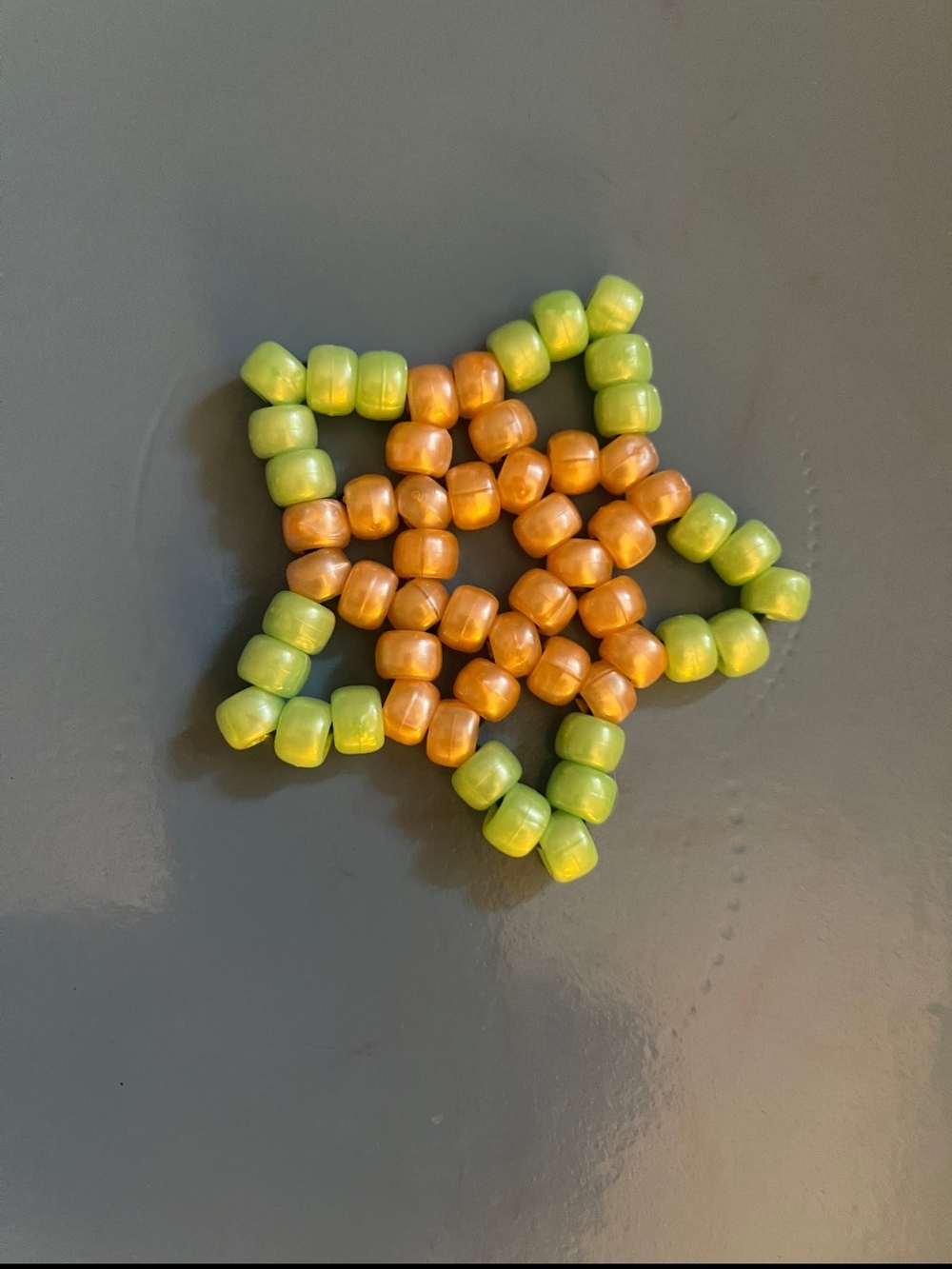 Handmade Set Of 2 Kids Bead Star Ornaments